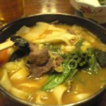 ほうとう食べてます